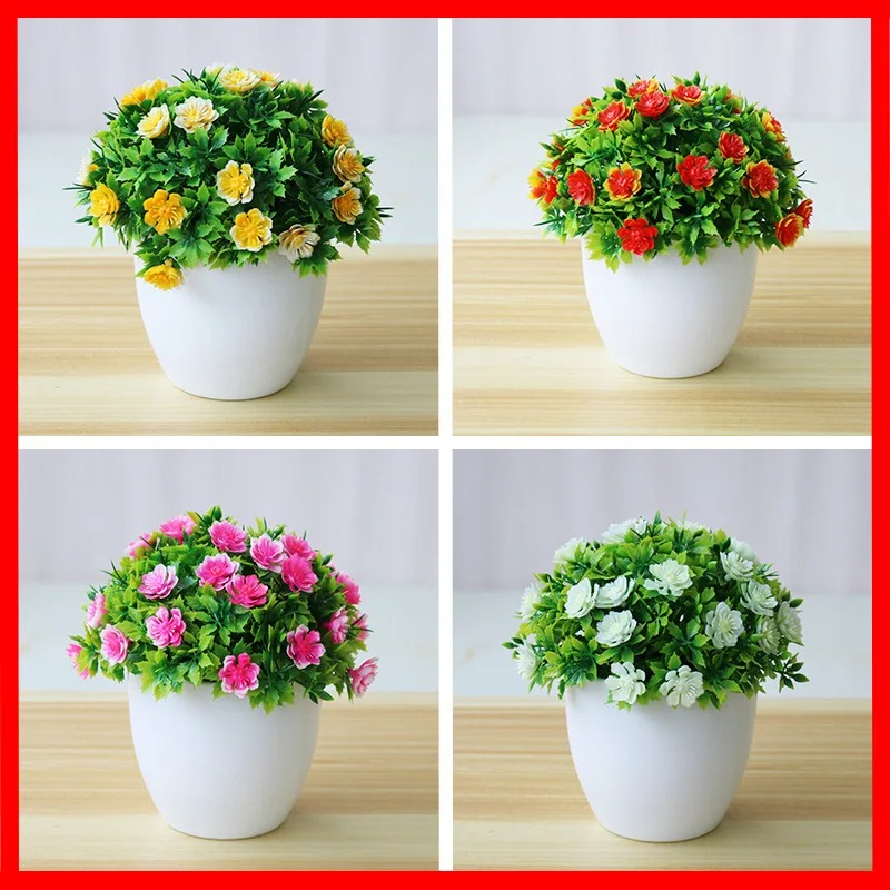 Bonsai Garden For Home - 1Pcประดิษฐ์พืชBonsaiดอกไม้พืชดอกไม้ปลอมPottedเครื่องประดับสำหรับตกแต่งGarden Decorโรงแรม