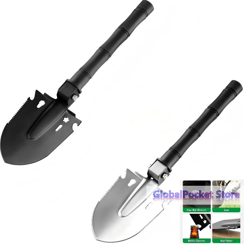 Soil Scoop Tool - [TG823] จอบอเนกประสงค์สำหรับเอาตัวรอด, จอบพกพาสำหรับงานวิศวกรรม, ใช้ในสถานการณ์ฉุกเฉิน, ฉุกเฉินรถยนต์, ตั้งแคมป์,