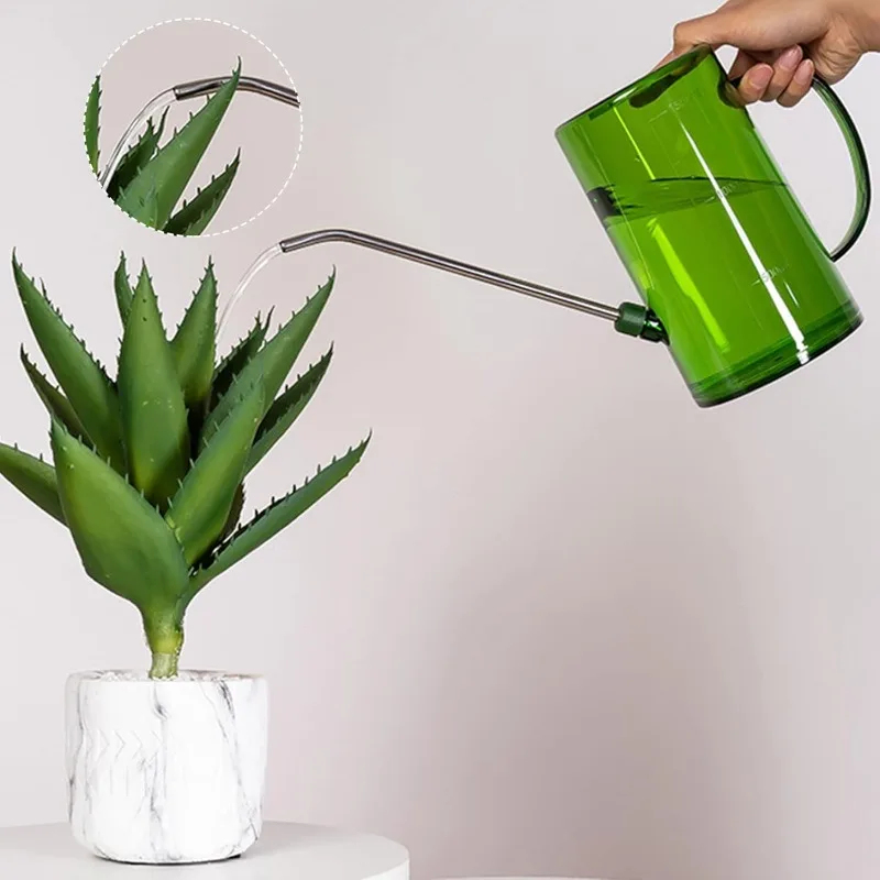Soil Scoop Tool - บัวรดน้ำแบบยาว 1 ลิตร พร้อมชุดจอบทำสวน กระบอกฉีดน้ำสำหรับรดน้ำต้นไม้ในร่มและกลางแจ้ง สำหรับดอกไม้และพืชในสำนักงาน
