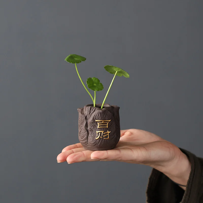 Creative ดินสีม่วงสีม่วงสัตว์เ - Bonsai Garden Ornaments บทวิจารณ์และราคา