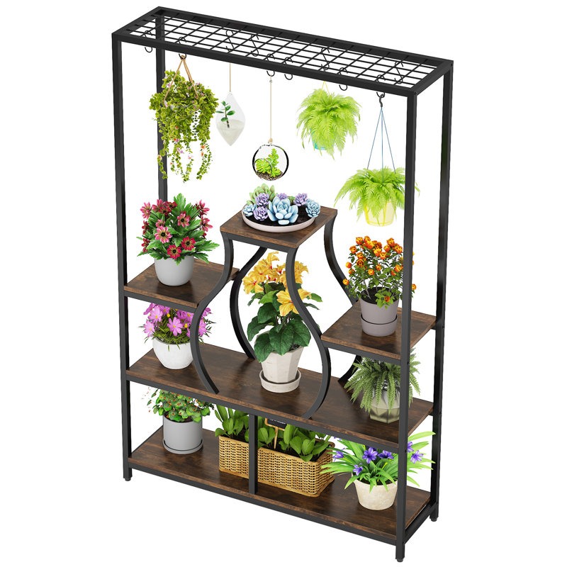 ชั้นวางกระถางต้นไม้แขวนผนังสำห - Bonsai Garden Display บทวิจารณ์และราคา