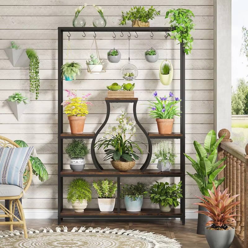 ชั้นวางกระถางต้นไม้แขวนผนังสำห - Bonsai Garden Display บทวิจารณ์และราคา