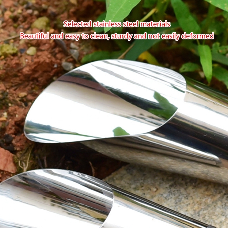 ดิน Scoops สแตนเลสพลั่วโลหะ พล - Soil Scoop Tool บทวิจารณ์และราคา