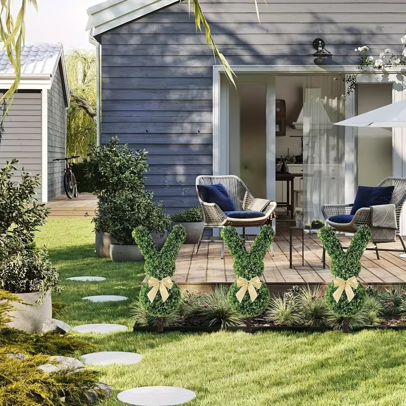กระต่ายอีสเตอร์ตกแต่งสวน ขนาด  - Bonsai Garden For Home บทวิจารณ์และราคา