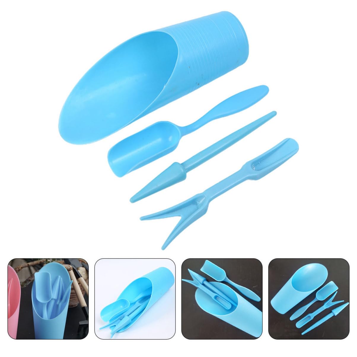 4 ชิ้น/เซ็ต,พลาสติกทนทานถังพลั - Soil Scoop Tool บทวิจารณ์และราคา