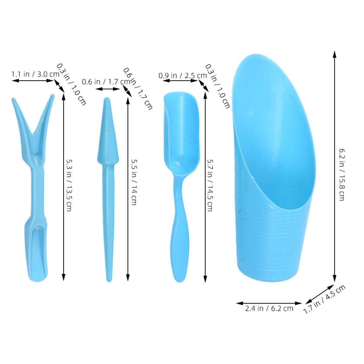 4 ชิ้น/เซ็ต,พลาสติกทนทานถังพลั - Soil Scoop Tool บทวิจารณ์และราคา