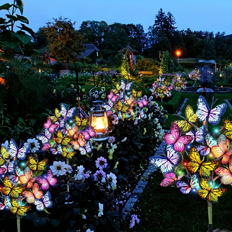 พลังงานแสงอาทิตย์ LED สวนผีเสื - Bonsai Garden Ornaments บทวิจารณ์และราคา