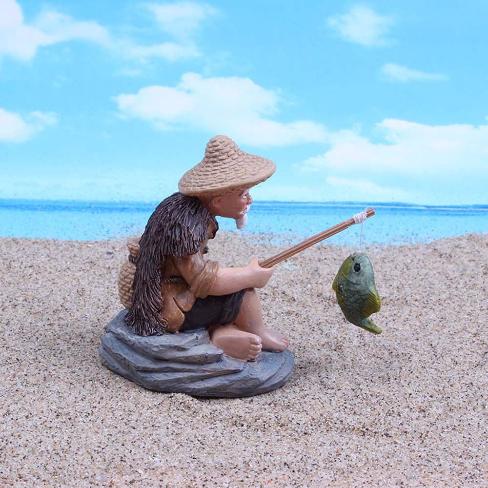 ประติมากรรมตกแต่งบอนไซรูปนักตก - Bonsai Garden Ornaments บทวิจารณ์และราคา