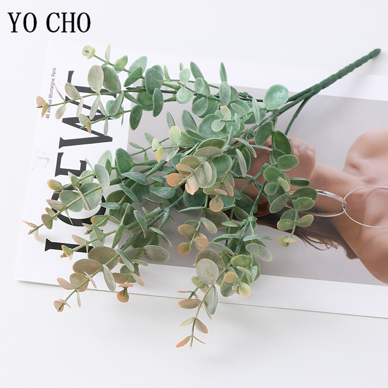 5ส้อม/Bunch Silk Eucalyptus ใบ - Bonsai Garden Art บทวิจารณ์และราคา