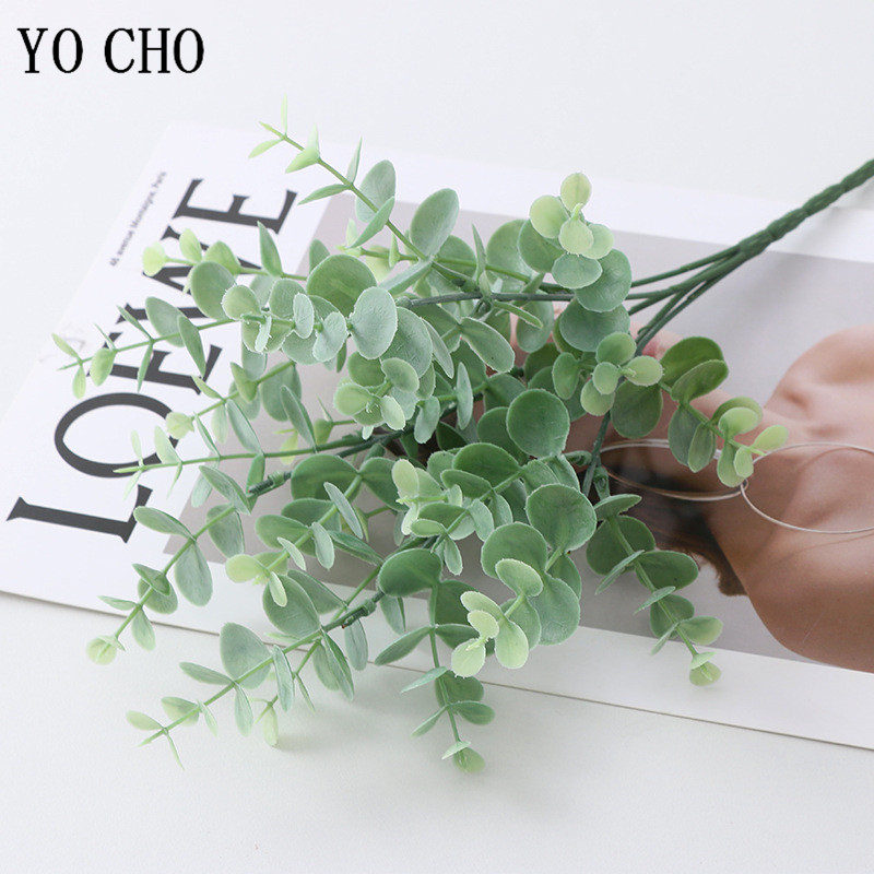 5ส้อม/Bunch Silk Eucalyptus ใบ - Bonsai Garden Art บทวิจารณ์และราคา
