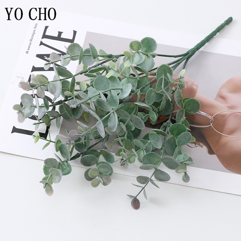 5ส้อม/Bunch Silk Eucalyptus ใบ - Bonsai Garden Art บทวิจารณ์และราคา