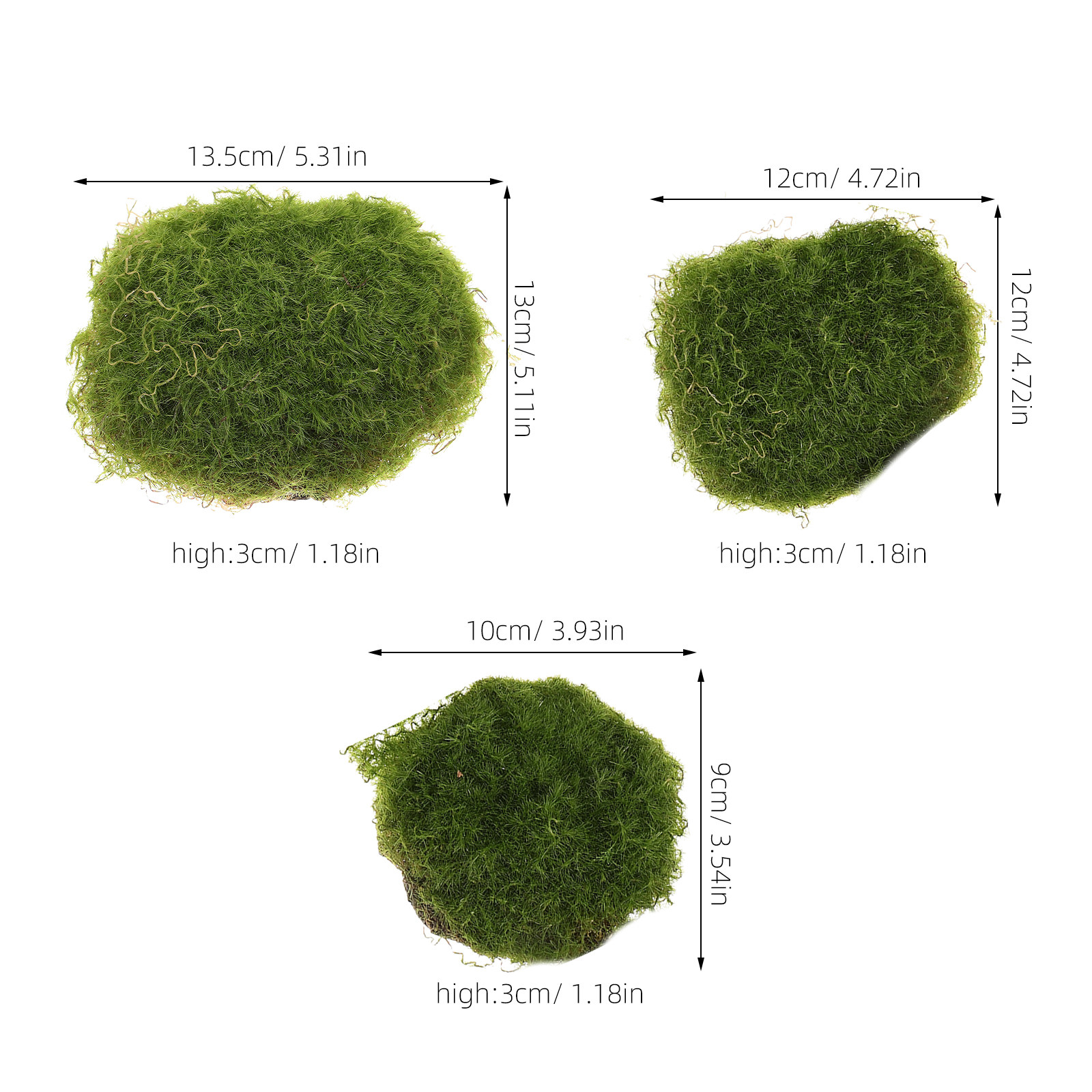 หินมอสเทียมตกแต่ง 6 ชิ้น จำลอง - Bonsai Garden Display บทวิจารณ์และราคา