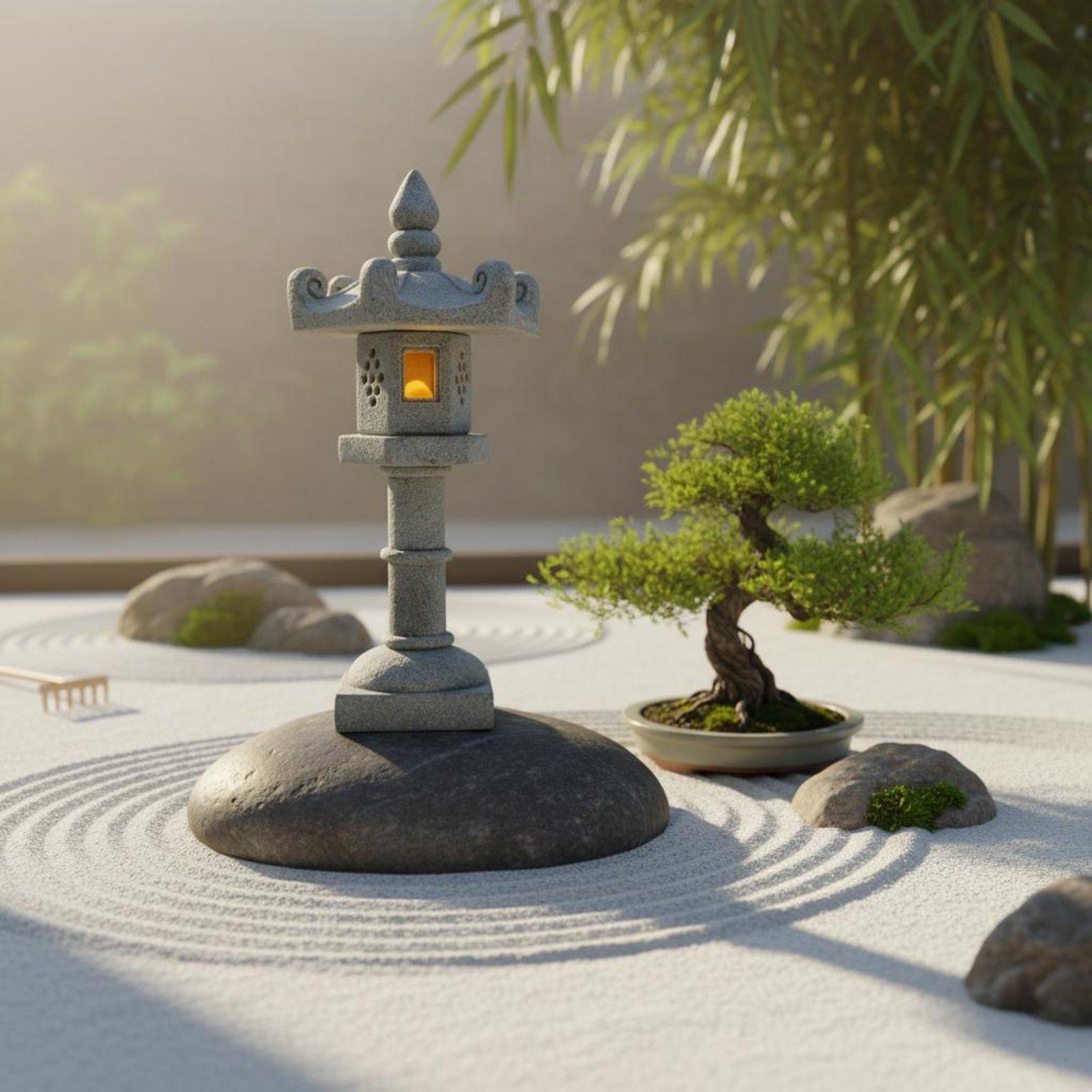 โคมไฟตกแต่งสวน โคมไฟญี่ปุ่น โค - Bonsai Garden Ornaments บทวิจารณ์และราคา