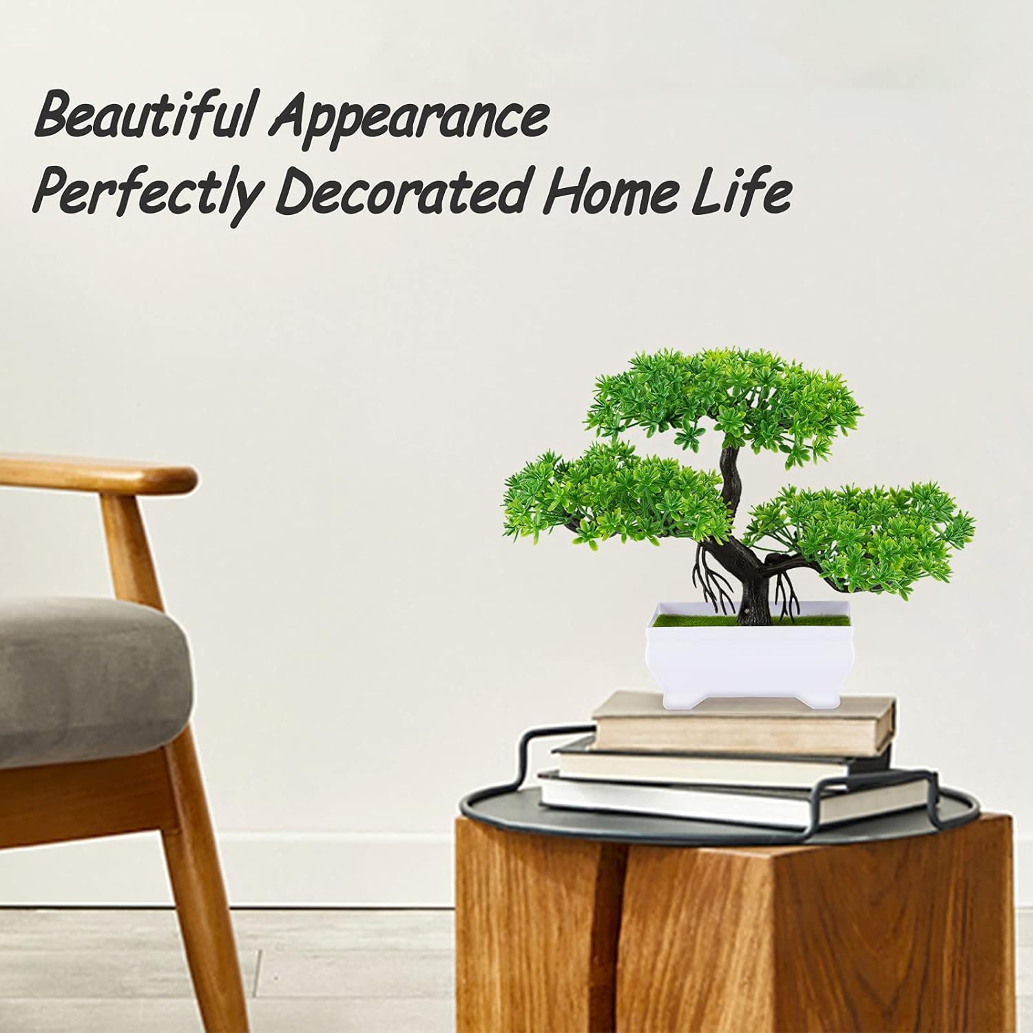 1 ชิ้นสีเขียวพืชประดิษฐ์บอนไซต - Bonsai Garden For Home บทวิจารณ์และราคา