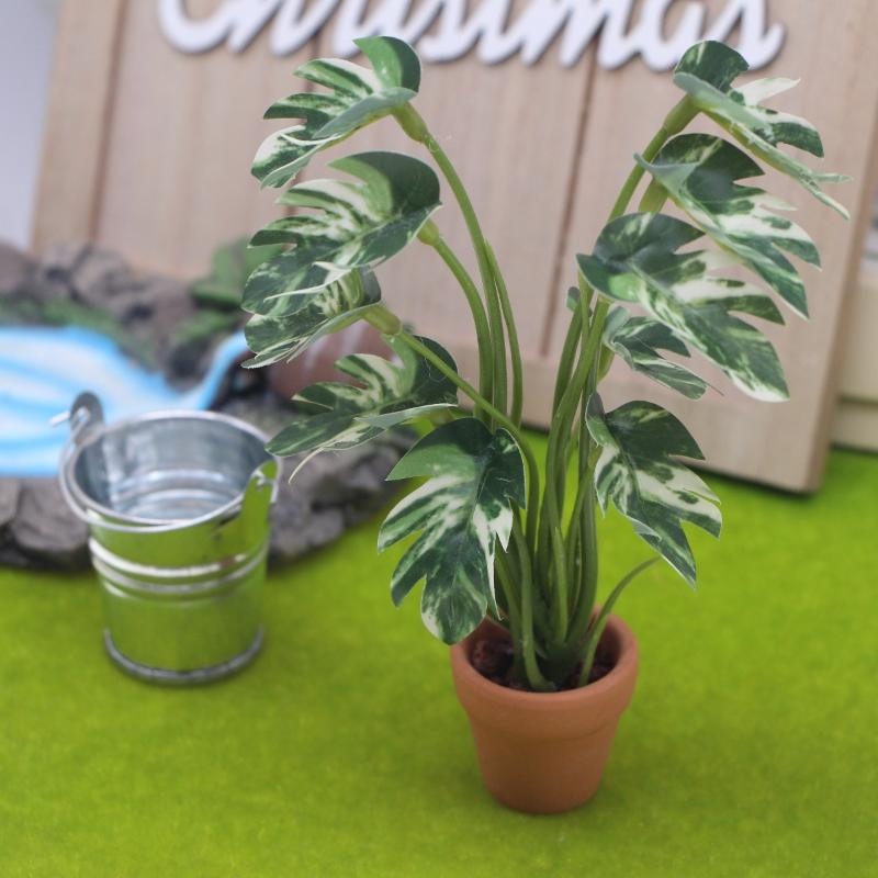 ใหม่! ต้นมอนสเตอร่าจำลอง 1 ชิ้ - Bonsai Garden Ornaments บทวิจารณ์และราคา