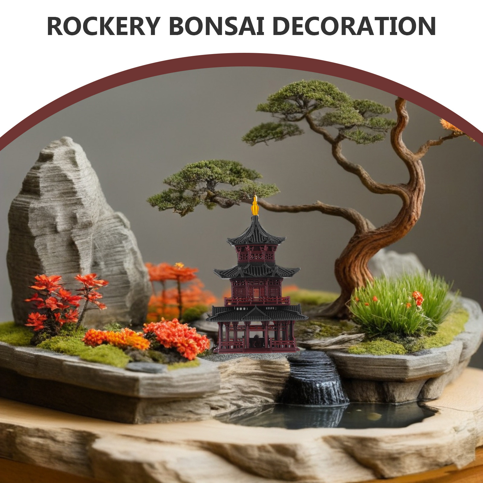 ประติมากรรมเจดีย์เซนเอเชียทำมื - Bonsai Garden Display บทวิจารณ์และราคา