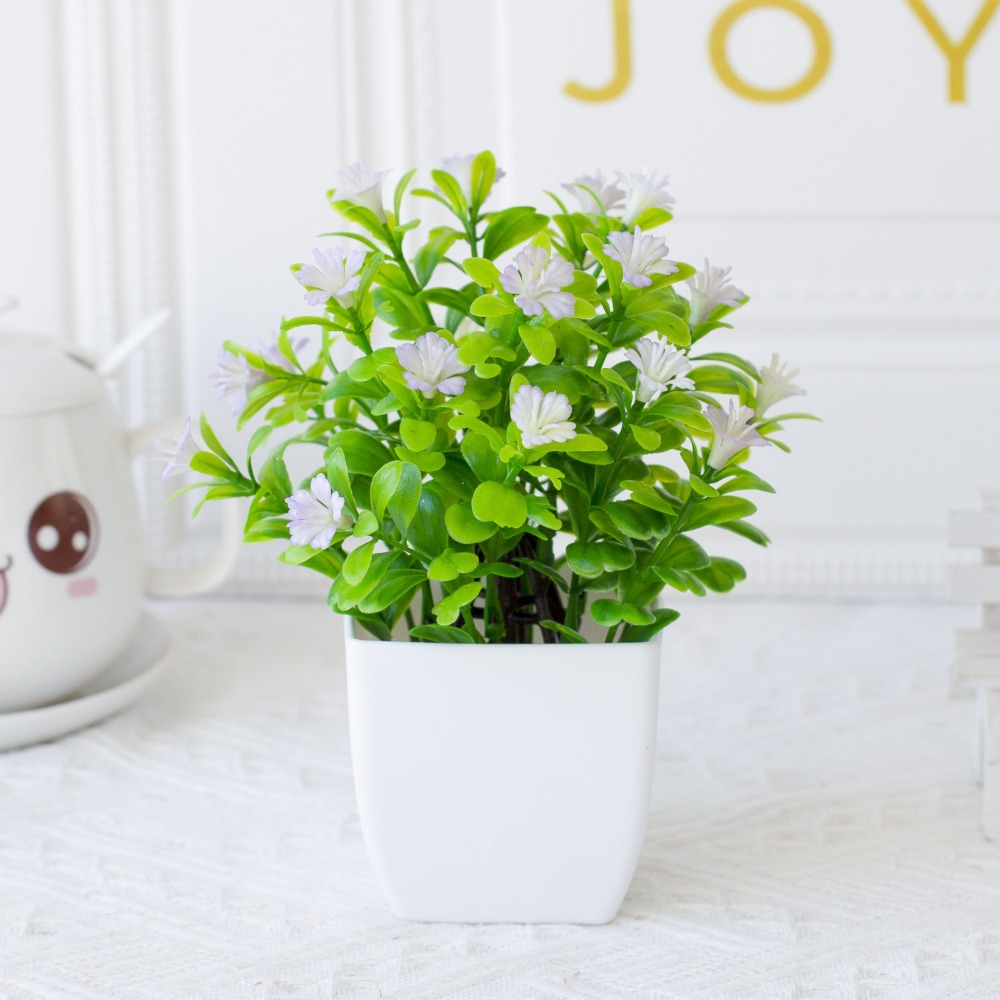 ดอกไม้ปลอมขนาดเล็ก ต้นไม้ปลอม  - Bonsai Garden Ornaments บทวิจารณ์และราคา