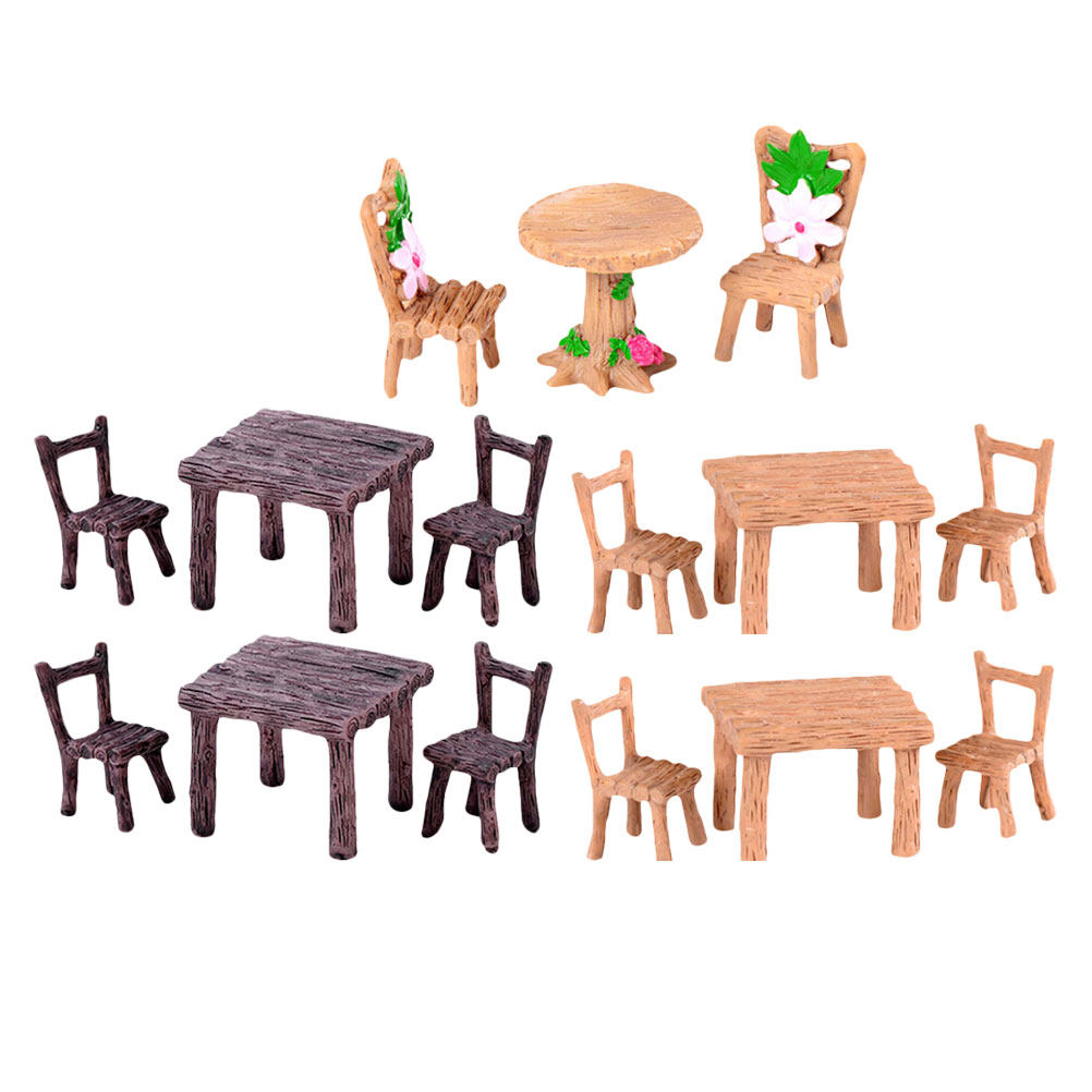 ชุดโต๊ะเก้าอี้เรซินขนาดเล็ก 5  - Bonsai Garden For Home บทวิจารณ์และราคา