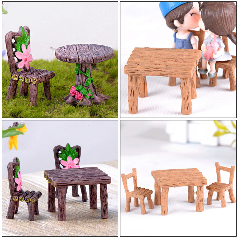 ชุดโต๊ะเก้าอี้เรซินขนาดเล็ก 5  - Bonsai Garden For Home บทวิจารณ์และราคา